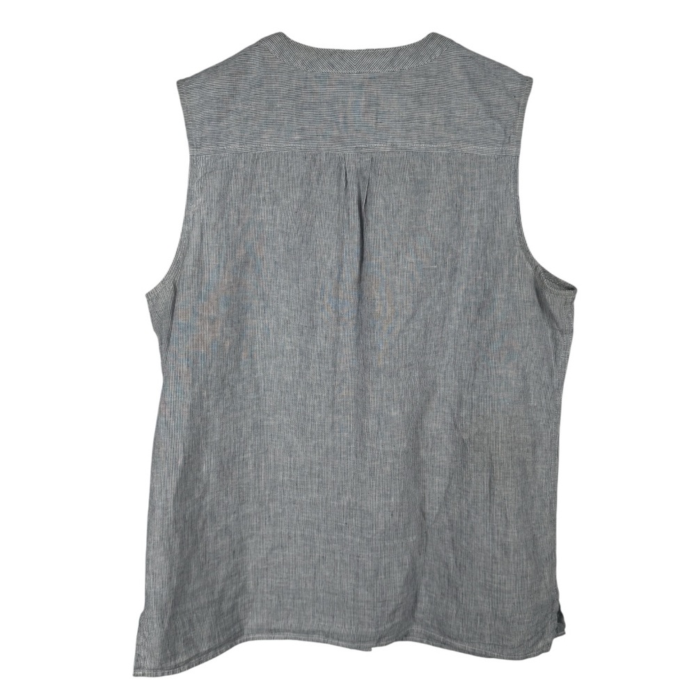 Pendleton Linen Blend Sleeveless Button Down Top,… - image 6